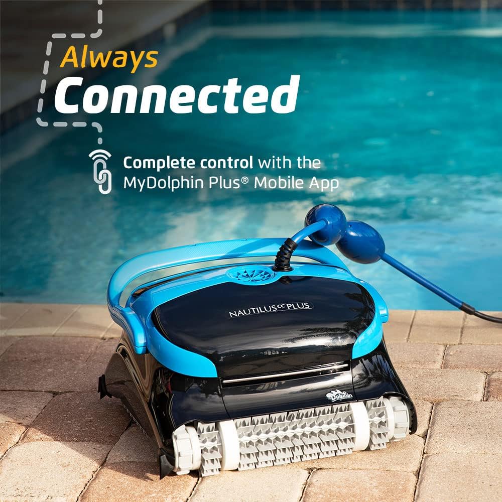 Dolphin Nautilus CC Plus Wi-Fi Robotic Pool Vacuum Cleaner For In-Ground Pools Up To 50 FT - Nautilus CC Plus Wi-Fi