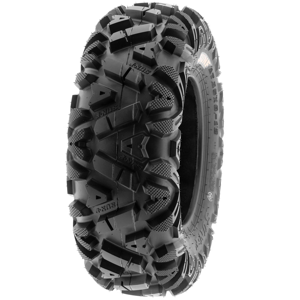 SunF All Terrain ATV UTV Tires 25x8-12 And 25x10-12 6 PR Set Of 4 - A033