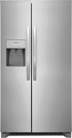 Frigidaire 26 Cu. Ft. 36in Standard Depth Side-by-Side Refrigerator, Stainless Steel - FRSS2623AS