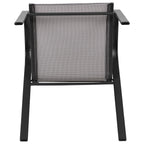 Emma + Oliver Outdoor Stack Chairs, Gray, 4 Pack, 21.25in W x 29in D x 36in H