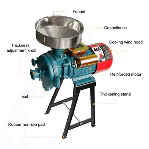 Commercial Electric Corn Wheat Grain Mill Grinder, 3000 W