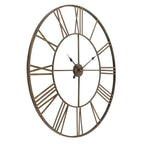 Round Metal Open-Frame Wall Clock