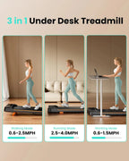 Abonow Under Desk Walking Pad Treadmill With 2.5HP Motor, 280 Lbs Capacity, 8% Incline