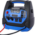 Rechargeable 1800 Amp Battery Jump Starter With Air Compressor Car Tire Inflator - Black And Blue