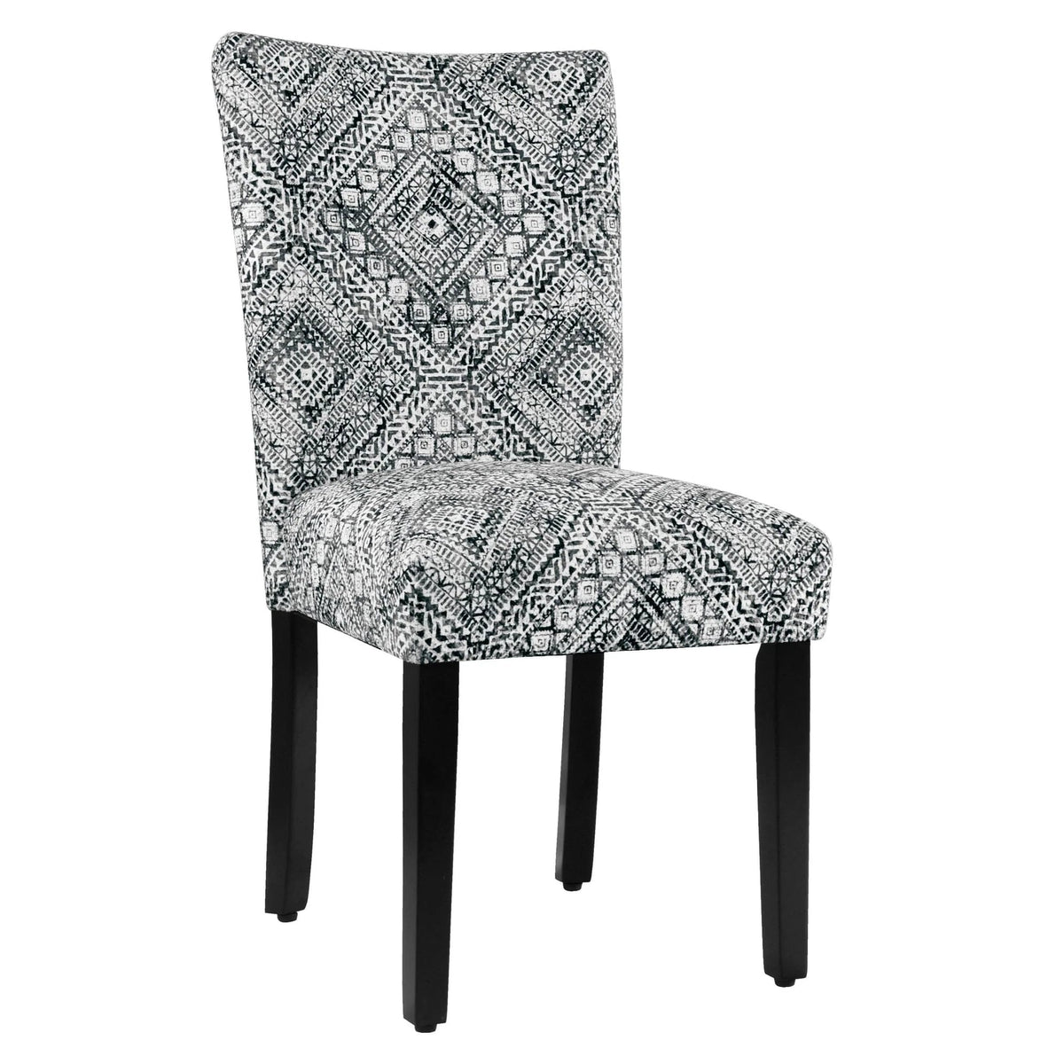 Set Of 2 Upholstered Parsons Dining Chairs, 38 in H x 19 in W x 23.5 in D