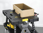 Keter Folding Work Table With 2 12 Inch Clamps, Black/Yellow - 17182239