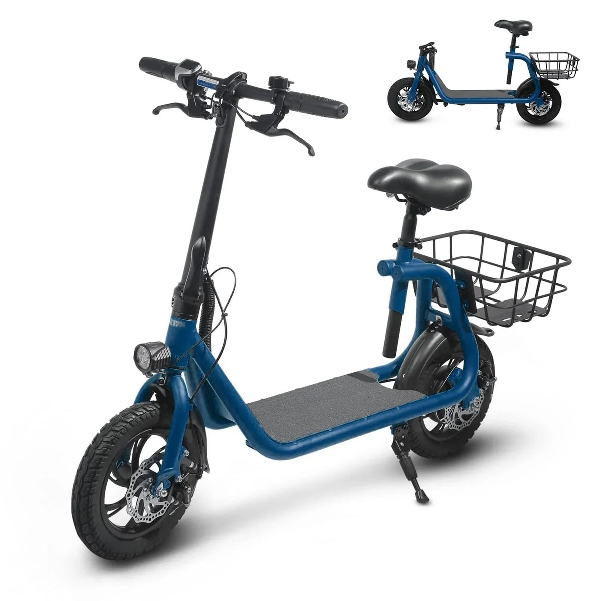 SEHOMY Electric Scooter With Seat, 450W 8.0Ah Battery, 20-Mile Range, 15.5 Mph