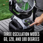POWER+ 18 in Portable Outdoor Electric Misting Fan, 5 Speeds