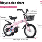 Baprem Girls' Bicycle, 18 Inch, Pink - Single Speed