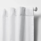 Blackout Single Window Curtain Panel, Back Tab And Rod Pocket, 100% Cotton