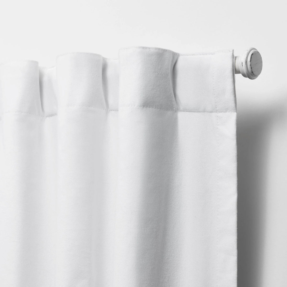 Blackout Single Window Curtain Panel, Back Tab And Rod Pocket, 100% Cotton