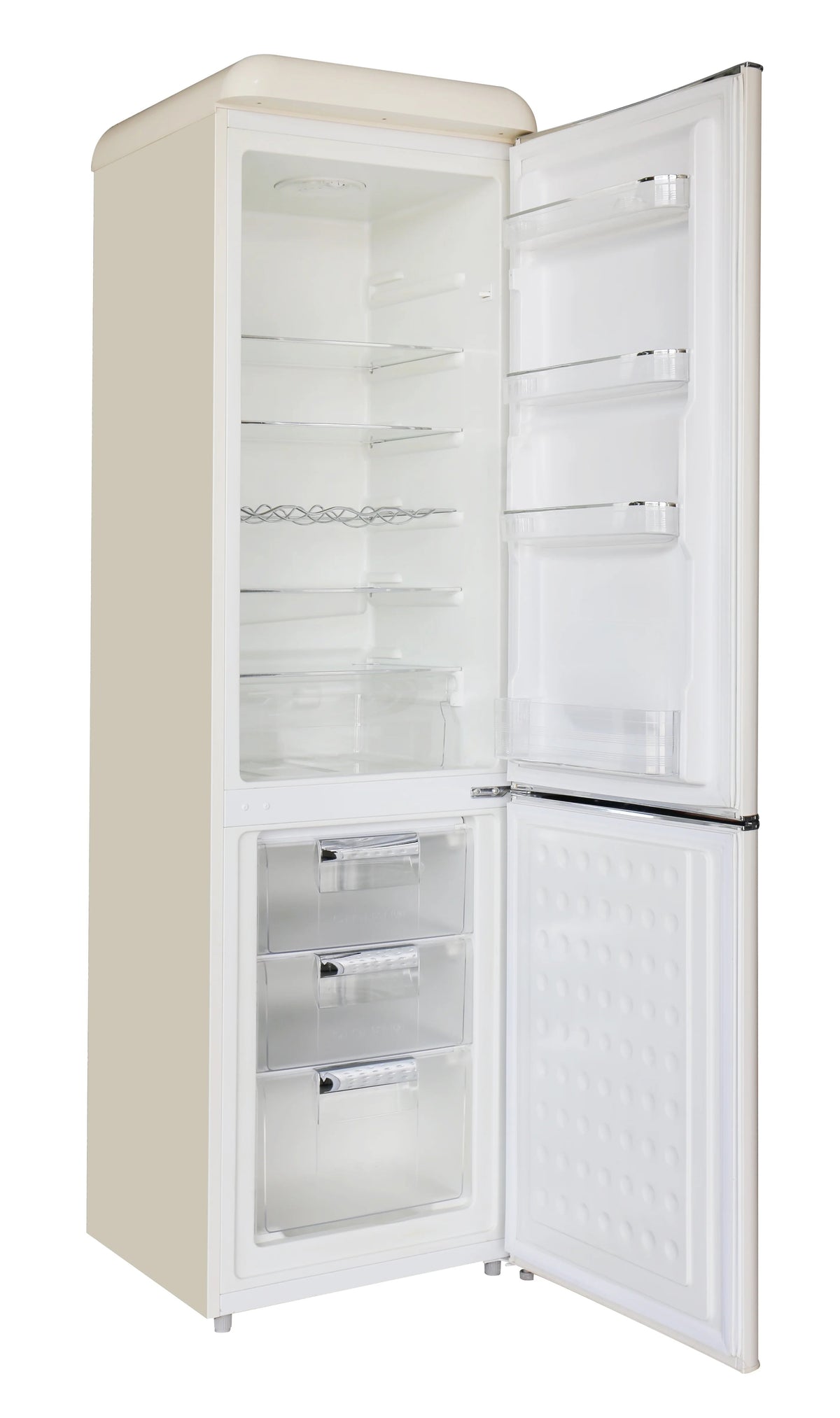 Frigidaire Bottom Mount Retro Refrigerator, 9.0 Cu. Ft., Black
