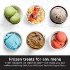 7-in-1 Ice Cream Maker With 2 Pint Containers And Lids - Silver