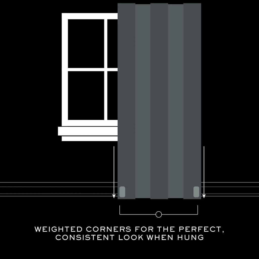 Blackout Single Window Curtain Panel, Back Tab And Rod Pocket, 100% Cotton