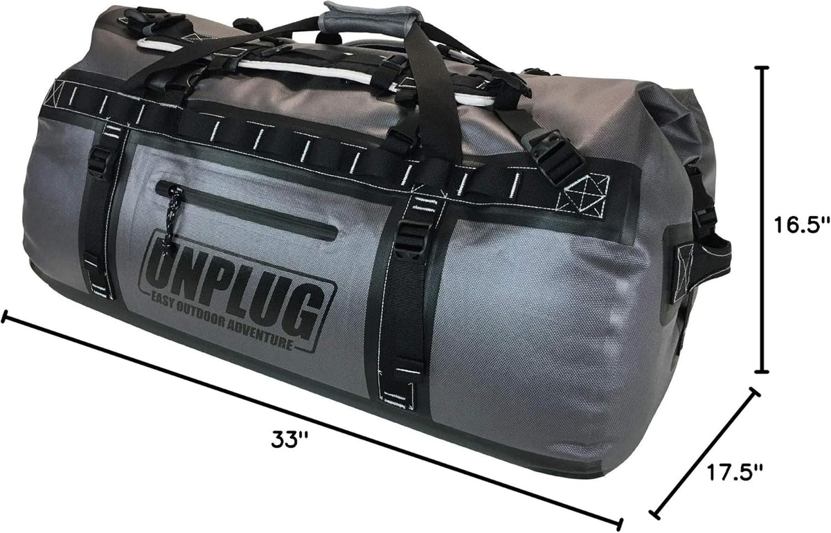 UNPLUG Waterproof Duffel Backpack, 65L, Adventure Orange - 100000