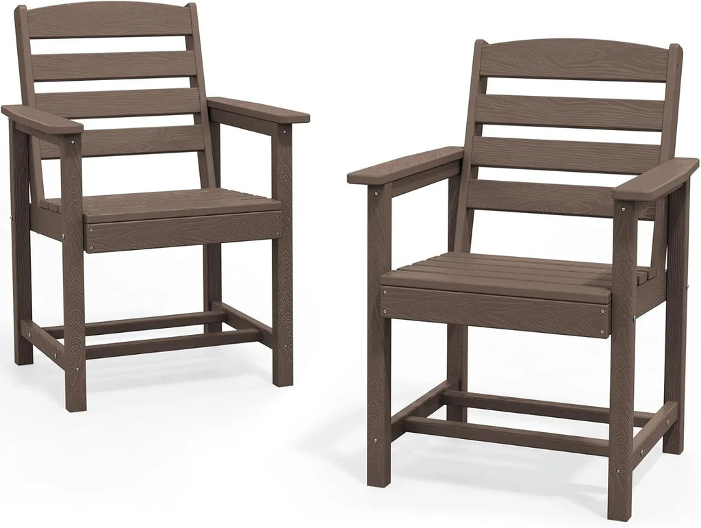 SERWALL 7-Piece HDPE Patio Dining Set, Aruba, 66.9in D x 32.2in W x 29.1in H