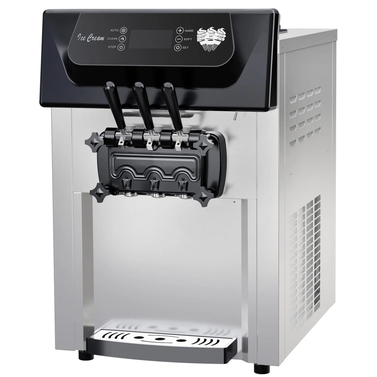 Commercial Soft Serve Ice Cream Machine, 2200W, 3 Flavor, 5.3-7.4 Gal/Hr - ICE_CREAM_MAKER
