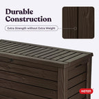 150 Gallon Outdoor Resin Deck Box With Bench Seat