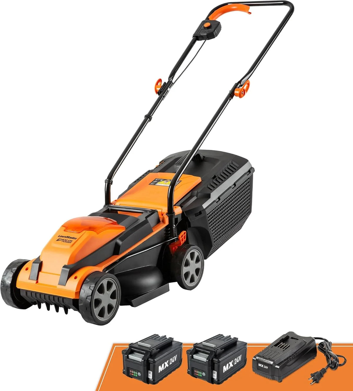Cordless 13-Inch Lawn Mower 24V Max With 2x4.0Ah Battery And Charger