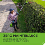 Greenworks 60V 20 in Brushless Cordless Pole Hedge Trimmer With 2.0Ah Battery And Charger