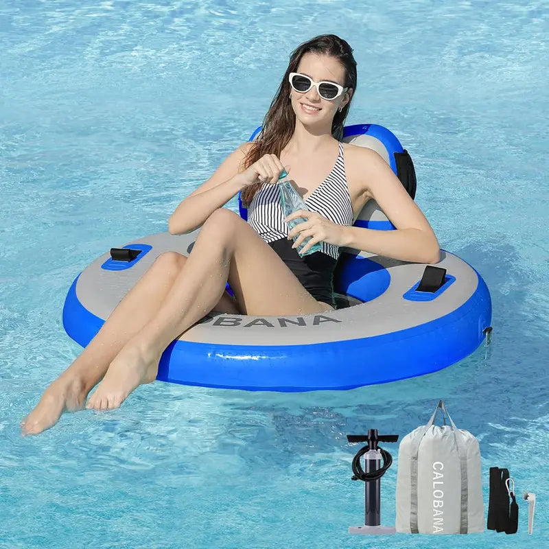 Inflatable Floating Ring Hammock And River Tube - 6-Circle, 8-Circle, 10-Circle Or 3-6-Circle