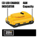 DEWALT 20V MAX Compact Lithium-Ion 4.0Ah Battery Pack - DCB240