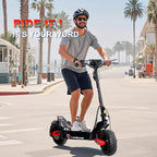 Off Road Electric Scooter For Adults, 1200W, 11 in Tires, 330 lb Load - GT06