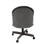 Casual Dining Cushion Swivel-and-Tilt Rolling Caster Chair, 38 Inches H x 24 Inches W x 22 Inches D