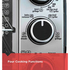 BLACK+DECKER 6-Slice Toaster Oven, Black - TO1950SBD