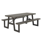 Lifetime 6-Foot W-Frame Folding Picnic Table, Brown - 60233