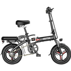Folding Electric Bike 250W, 14 Inch, LCD Display, Removable Battery, Dual Disc Brake, Black