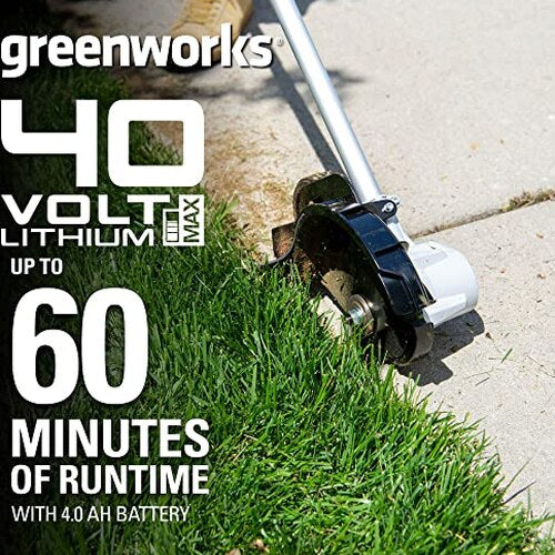Greenworks 40V Brushless Edger With 8in Blade, 4.0Ah Battery And Charger