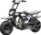 MotoTec 105CC 3.5HP Mini Bike, Black, Alloy Steel, 23mph - KN110-A