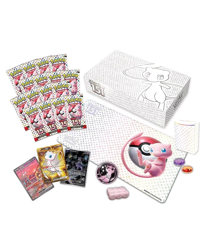 Pokemon Ultra-Premium Collection 2023 Scarlet & Violet-151 With Mew & Mewtwo Cards - 16 Booster Packs